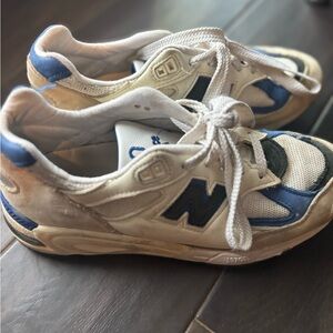 New Balance x Teddy Santis 990 V2 Made in the USA Blue and White Sneakers